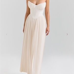 House of CB Strapless Ivory Dress